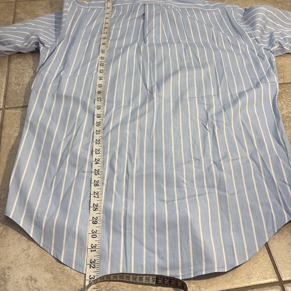Ralph Lauren Men's Blue and White Checkered Shirt - Picture 7 of 11